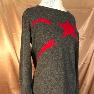 MENDED! 100% Cashmere sweater sz L